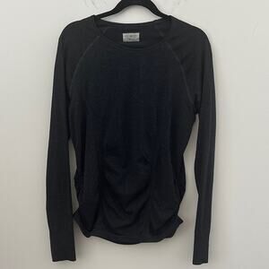 Athleta Women's Performance Long Sleeve Shirt Dark Grey Large